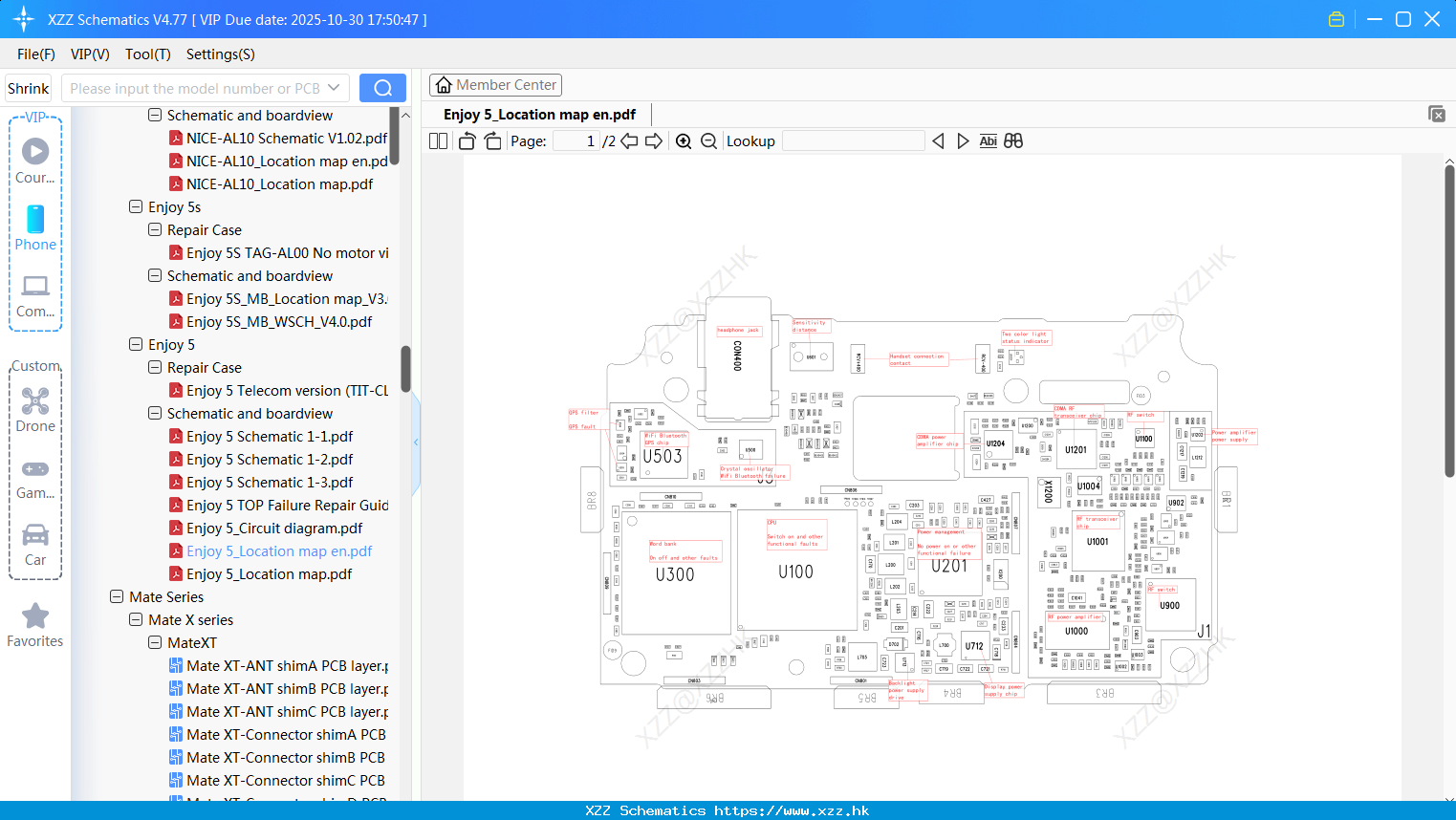 Huawei Enjoy 5_Location Map En